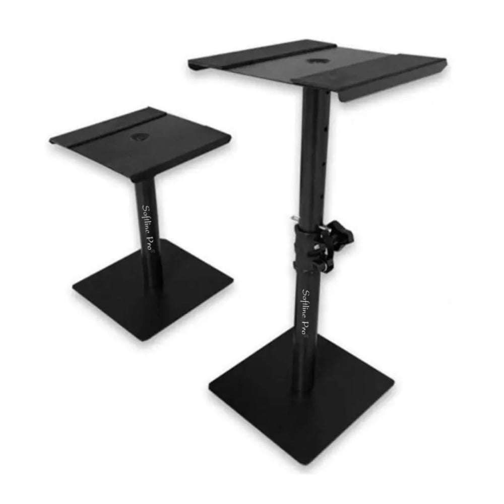 Softline Pro Desktop Studio Monitor Speaker Stand with Square Base - Single (SP 902 T)