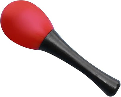 Softline Pro SP ES001-H-RED Hand Egg Shaker Rattle with Handle, Easy To Hold Safe Pleasant Sound Strong & Durable Maracas