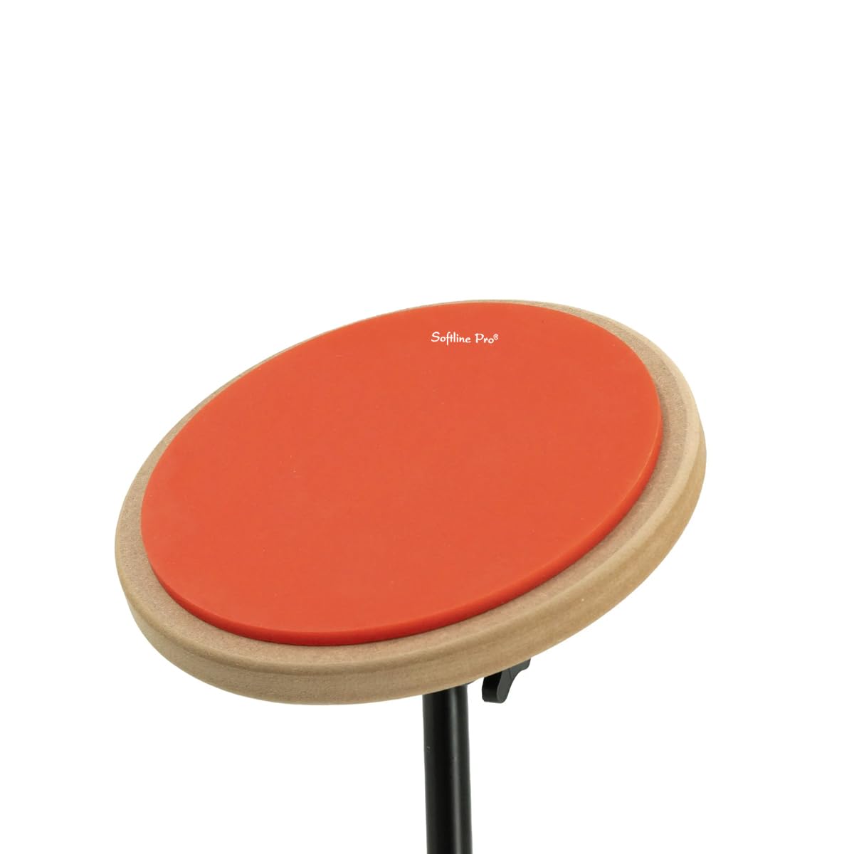 Softline Pro 8" Round Dumbed Drum Practice Pad Kit, Single Side with Stand (SP-DPPR-08-Kit-OG)