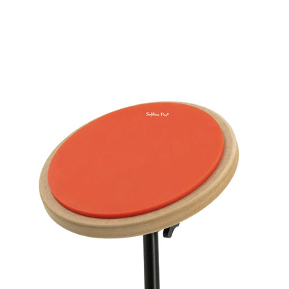 Softline Pro 8" Round Dumbed Drum Practice Pad Kit, Single Side with Stand (SP-DPPR-08-Kit-OG)