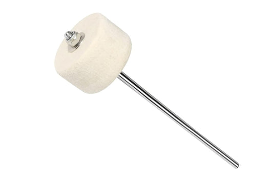 Softline Pro White Felt Bass Drum Beater Drum Pedal Beater Kick Drum Foot Pedal Beater for Drum Percussion Instrument Accessory Large Felt Beater (White)