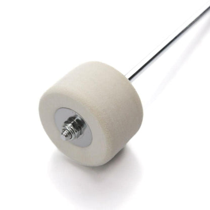 Softline Pro White Felt Bass Drum Beater Drum Pedal Beater Kick Drum Foot Pedal Beater for Drum Percussion Instrument Accessory Large Felt Beater (White)