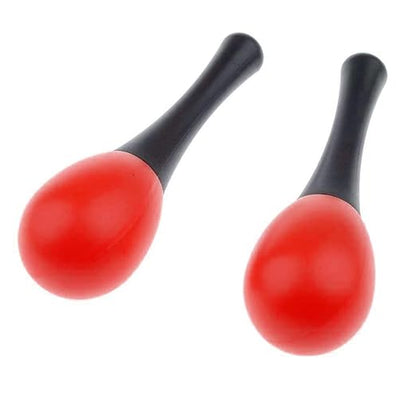 Softline Pro SP ES001-H-RED Hand Egg Shaker Rattle with Handle, Easy To Hold Safe Pleasant Sound Strong & Durable Maracas