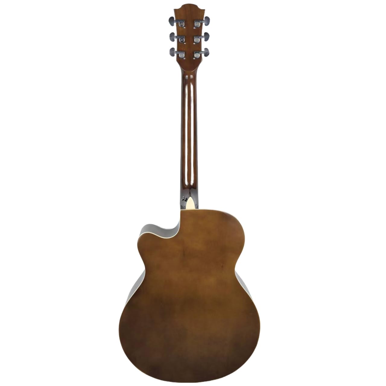 Gibz's Guitars NU TONE Series 40” Acoustic-Electric Guitar Full-Size Cutaway Body Linden Wood Construction Built-in Pickup Adjustable Truss Rod Smooth Playability with Zipper Gig Bag- GNT40 (GNT40-BR)