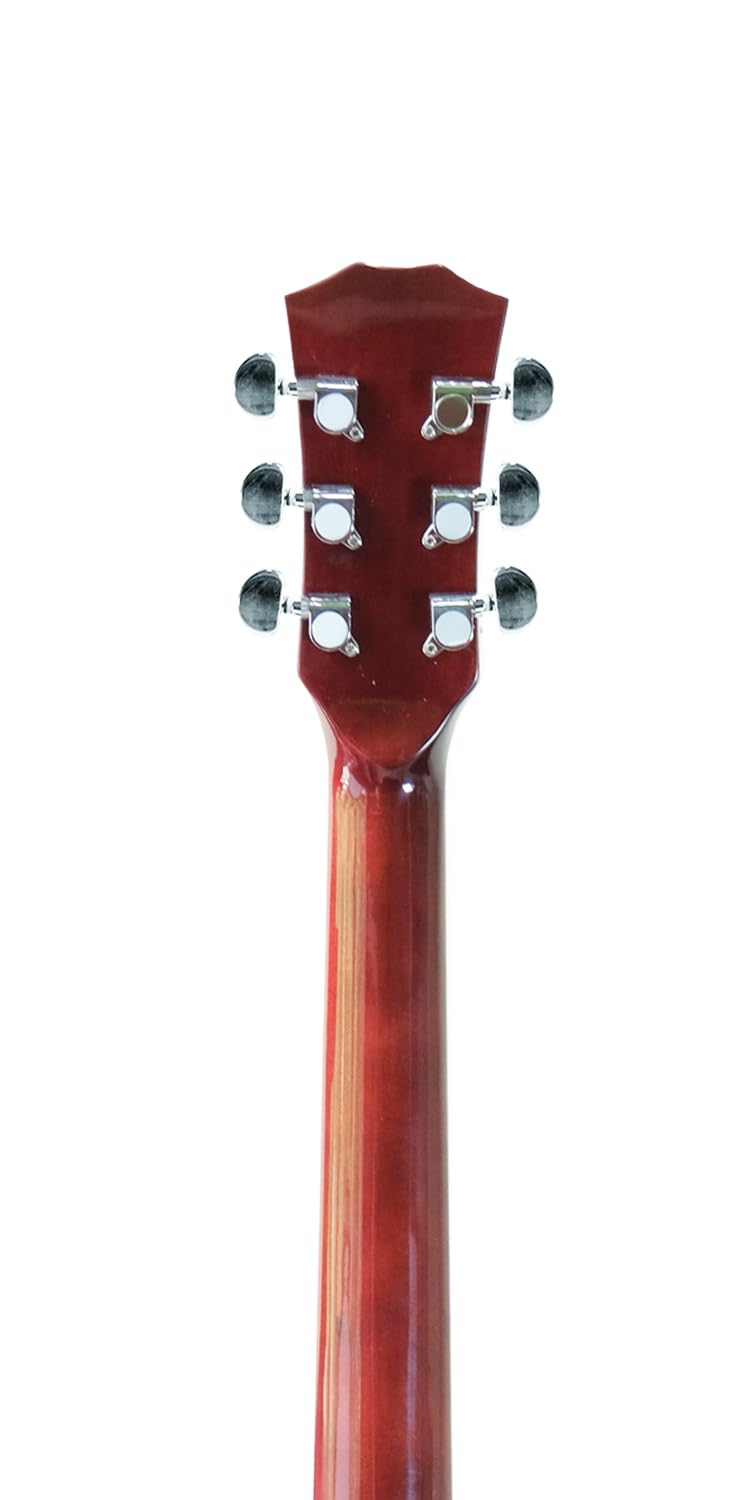 Gibz's Guitar G39EQ Glossy Semi Acoustic Guitar with Fishman Pickup, Truss Rod and Padded Bag (RB)