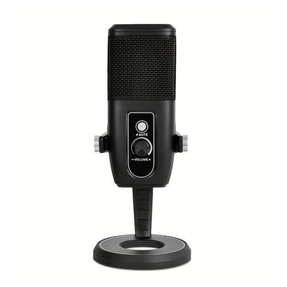 Softline Pro USB Condenser Microphone SP ZX-775 with Table Top Stand for PC Streaming,Podcasts,Recording,Mute Touch,Volume Control,Headphone Monitor,Pop Filter