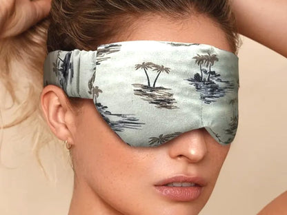 CHINEYA Sleeping Eye Mask, Sleep Mask & Eye Massager for Stress Relief, Dark Circles, Eye Pain, Headache, Anti-Wrinkle & Puffiness, Light Blocking & Moist Heat Therapy