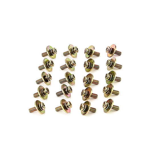 Softline Pro 20pcs Metal Drum Set Lug Claw Hook Mount Screws With Washer for Snare/Tom/Bass Drum Lugs (SP DLCS-20)