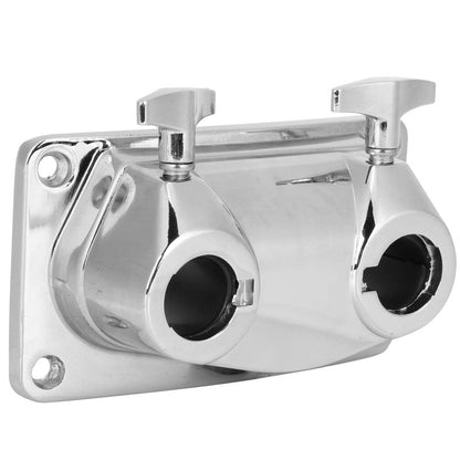 Softline Pro Bass Drum Dual Tom Mount Bracket Percussion Drum Accessory Tom Drum Holder Base Plate Style B (SP DTMB 001)