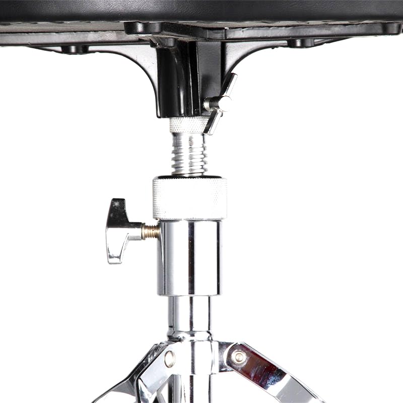 Softline Pro Heavy Duty Drum Throne Round Padded Drum Seat Stool Double-braced Anti-Slip Legs Worm Screw Adajustable Height for Adult Drummers SP38-C(P)