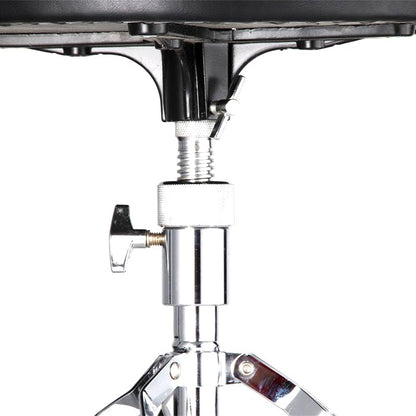 Softline Pro Heavy Duty Drum Throne Round Padded Drum Seat Stool Double-braced Anti-Slip Legs Worm Screw Adajustable Height for Adult Drummers SP38-C(P)