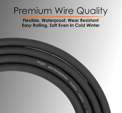 Softline Pro XLR Female to 6.3mm Jack Stereo 5 Meter Cable XLR to Female Auxiliary Stereo Cable 3Pin for TRS Audio Microphone (SPSF 500)