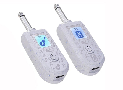 Two gray electronic devices labeled 'TX' and 'RX' on a white background