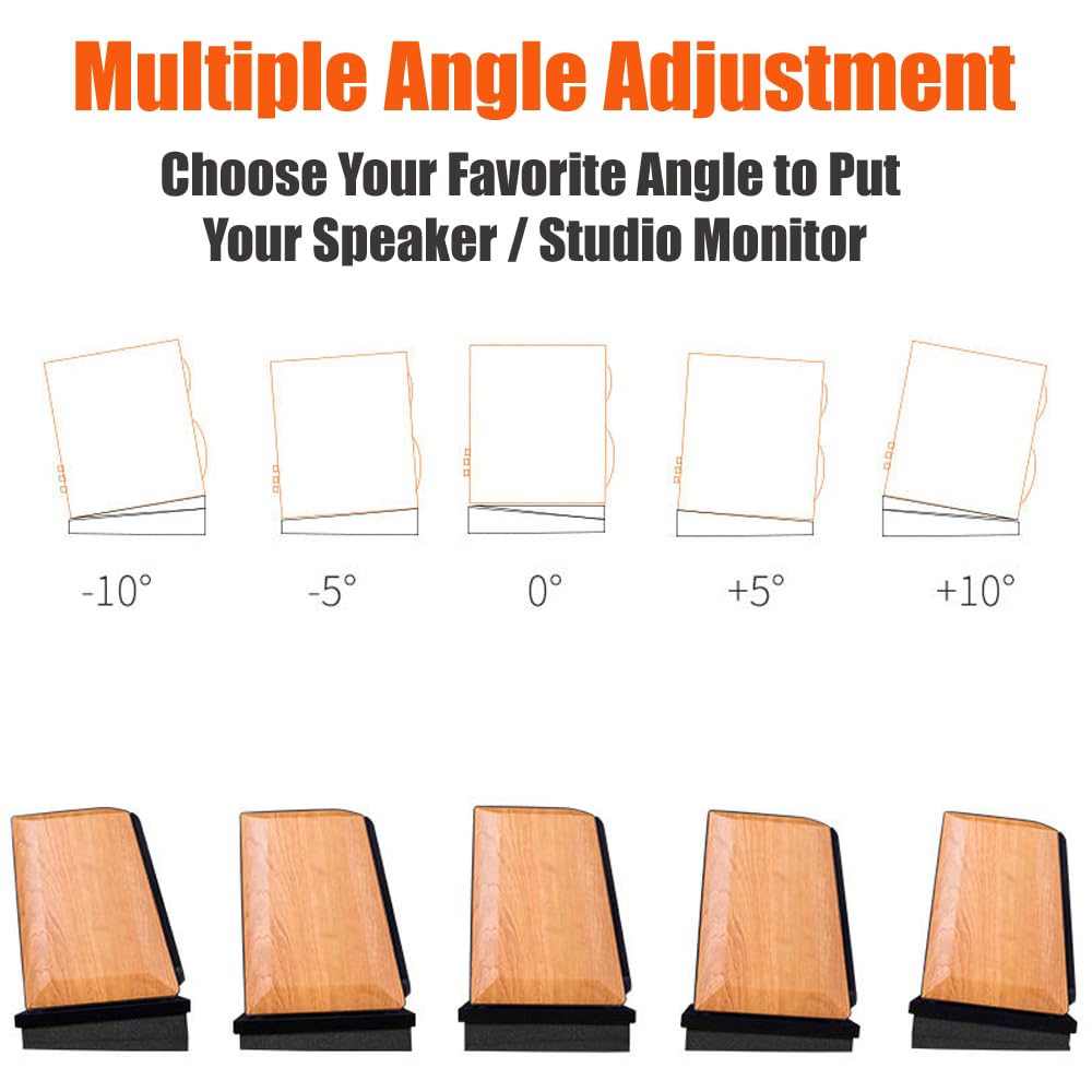 Softline Pro Studio Monitor Acoustic Isolation Pad High-Density Foam Speaker Isolation Pad for 6"–10" Monitors Dual Height Design Sound Improvement & Vibration Reduction SP68 – Single