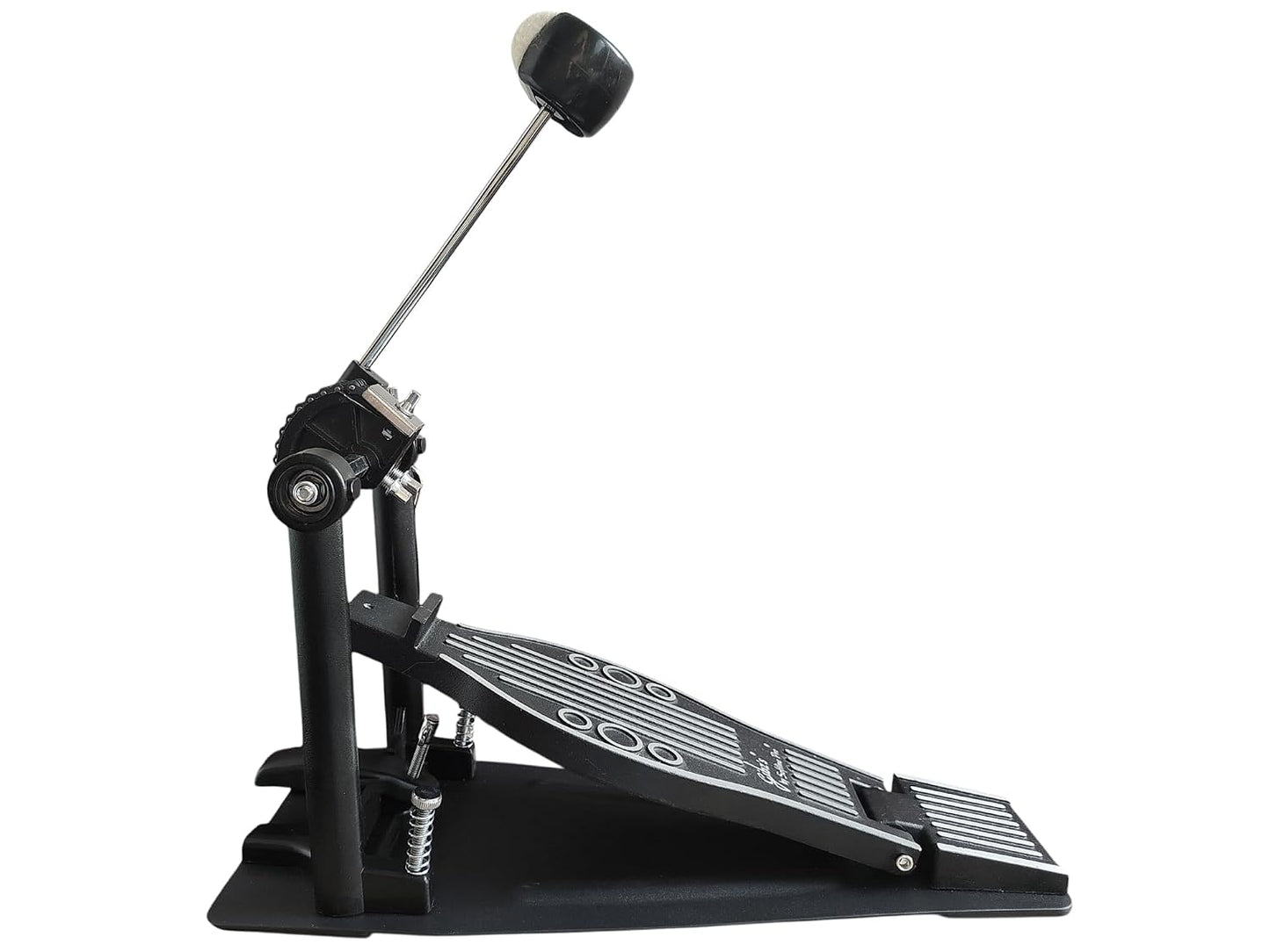 Softline Pro SP 510 Single Bass Drum Pedal Double Chain Drive Kick Pedal with Power Glide Cam Adjustable Spring Tension & Beater Angle Heavy Duty Drum Pedal for Acoustic & Electronic Drums Single Bass Drum Pedal Sprocket-less Double Chain Drive Kick Pedal