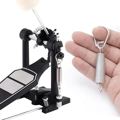 Softline Pro SP-DSH-2PCS Metal Bass Drum Pedal Spring with Hook, Standard Replacement Kick Pedal Springs, Bass Drum Beater Spring, Percussion Instrument Hardware Parts (SP-DSH-2PCS - Hook + Spring)
