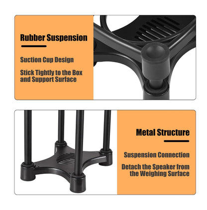 Softline Pro SP-ISO108 Isolation Studio Monitor Stand Height & Tilt Adjustable Black - Pack of 2 Pcs