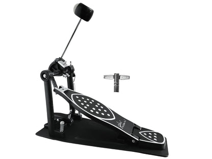 Softline Pro SP 520 Single Bass Drum Pedal Double Chain Drive Kick Pedal with Power Glide Cam Adjustable Spring Tension & Beater Angle Heavy Duty Drum Pedal for Acoustic & Electronic Drums Single Bass Drum Pedal Sprocket-less Double Chain Drive Kick Pedal