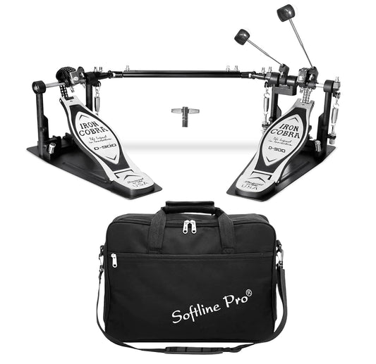 Softline Pro Double Bass Drum Pedal (SP44+BAG)