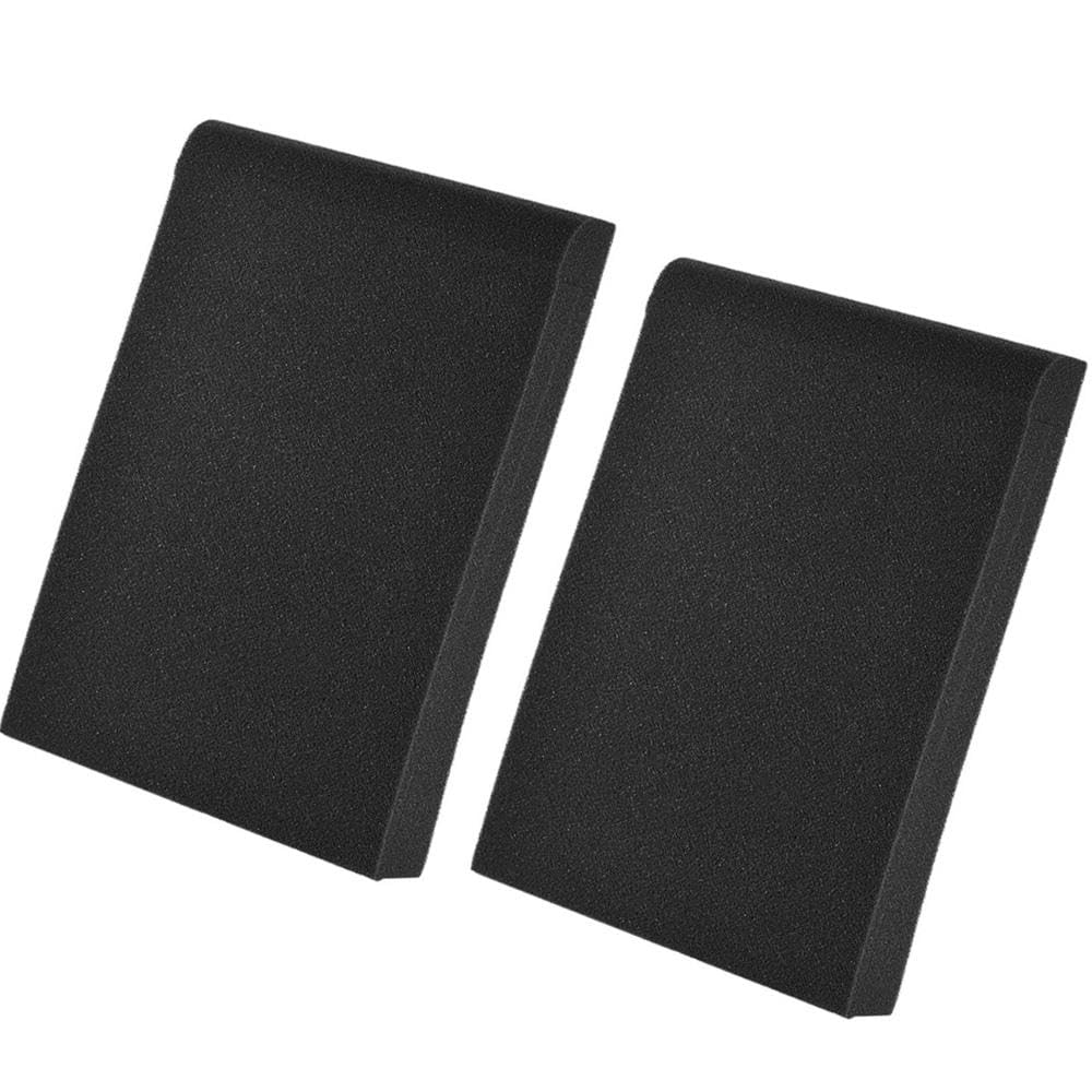 Softline Pro Acoustic Isolation Pads for Studio Monitor Speaker High-Density Acoustic Foam for 3"–5" Inch Speakers Vibrations & Improves Sound Clarity Supports up to 10Kg (SP46) - Pair