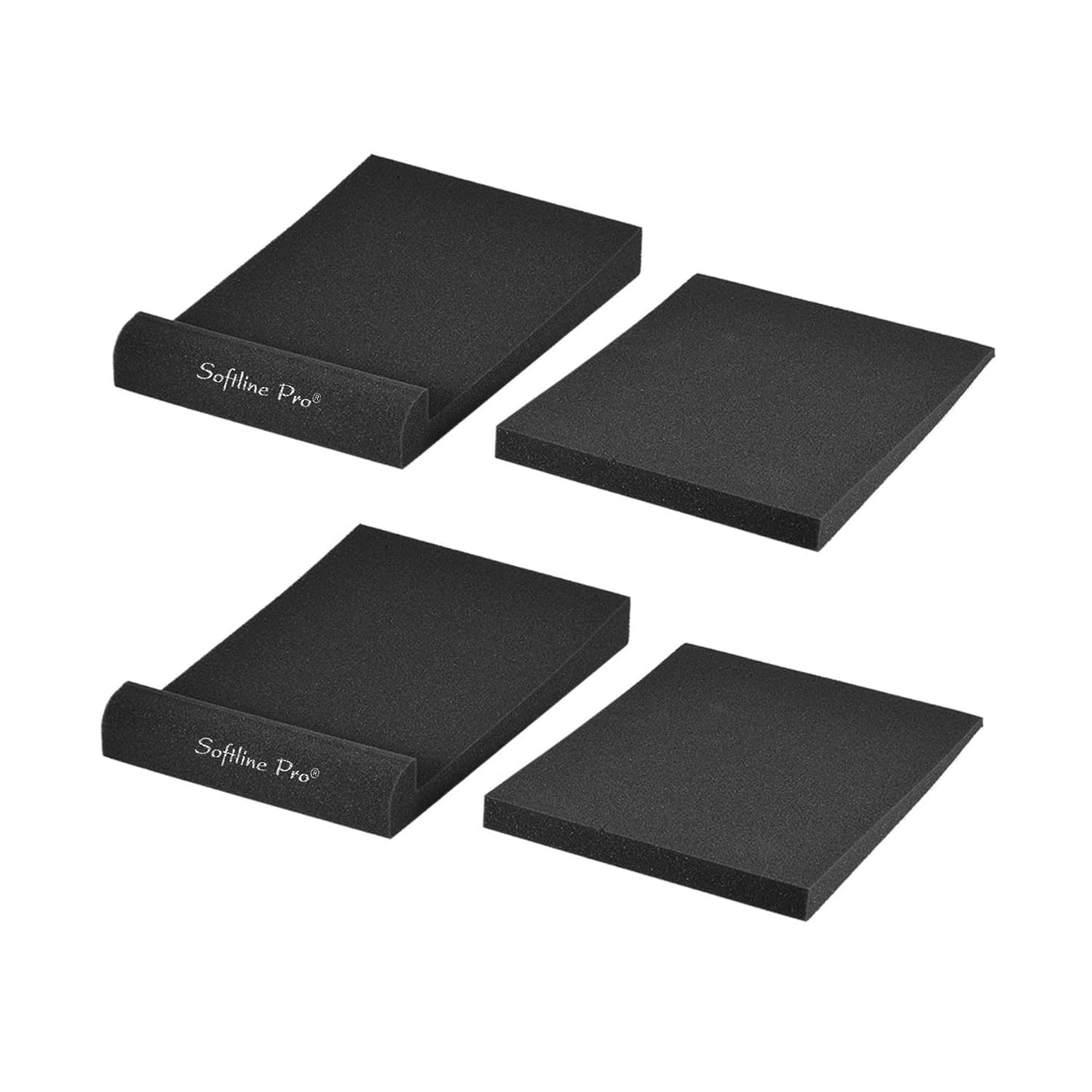 Softline Pro Acoustic Isolation Pads, Studio Monitor Speaker Isolation Foam Pads, High Density Acoustic Foam Suitable for 6"-10" Inch Speakers for Sound Improvement Prevent Vibrations SP67 (Pair)
