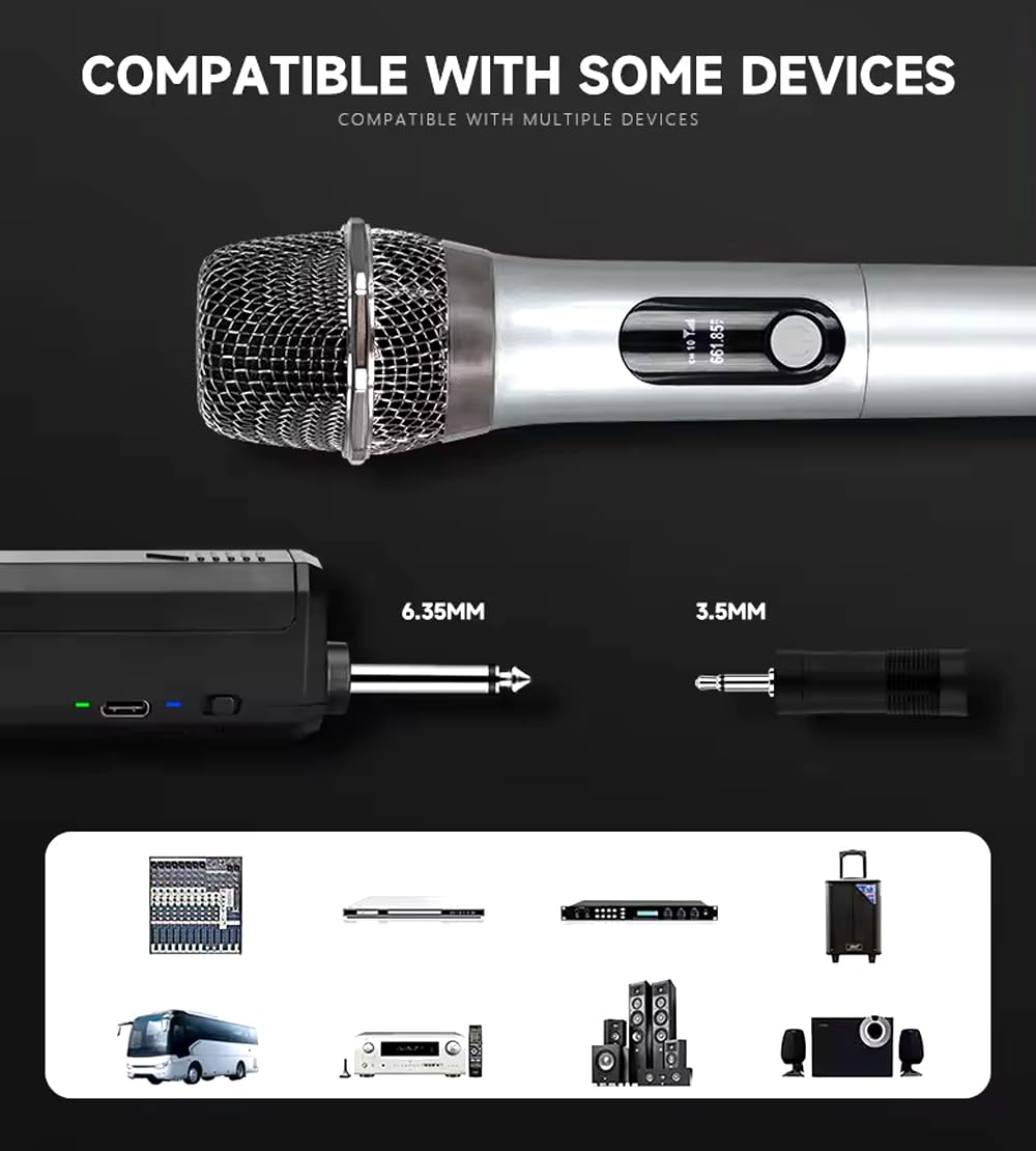 Softline Pro UHF Single Wireless Dynamic Microphone with Rechargeable Receiver & Handheld Mic (SP SHWL MIC-G)