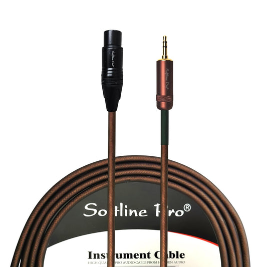 Softline Pro 3.5mm Stereo to XLR Female Cable Professional Interconnect Patch Cord Double Shielding Matt Silicone PVC Jacket For Mixers Recording & Live Performance - 1.5M (EP2 XLR Female 150 Pro)