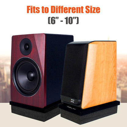 Softline Pro Studio Monitor Acoustic Isolation Pad High-Density Foam Speaker Isolation Pad for 6"–10" Monitors Dual Height Design Sound Improvement & Vibration Reduction SP68 – Single