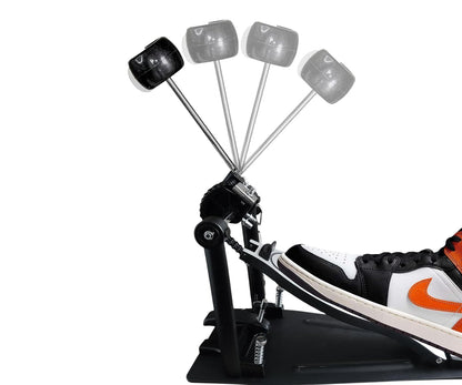 Softline Pro SP 530 Single Bass Drum Pedal Double Chain Drive Kick Pedal with Power Glide Cam Adjustable Spring Tension & Beater Angle Heavy Duty Drum Pedal for Acoustic & Electronic Drums Single Bass Drum Pedal Sprocket-less Double Chain Drive Kick Pedal