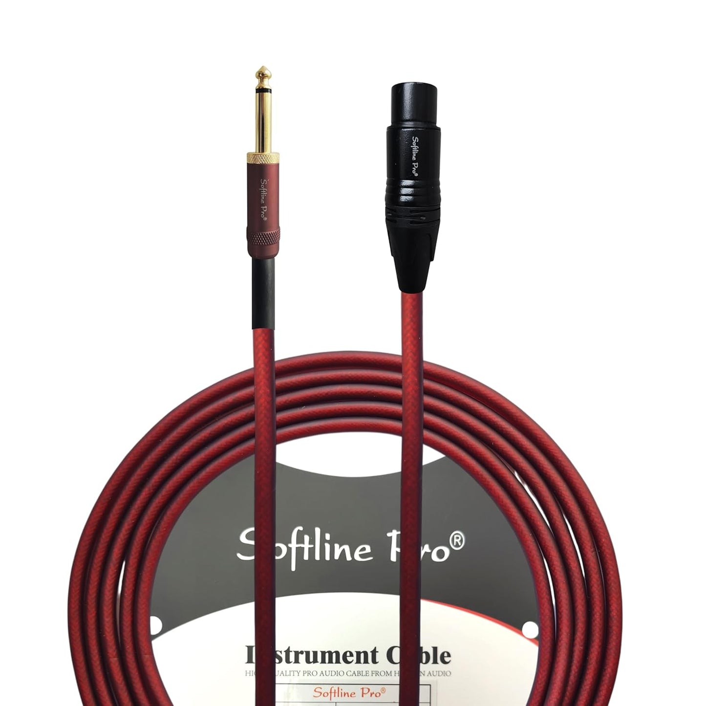 Softline Pro 6.35mm Jack Mono to XLR Female Cable Double Shielding Matt Silicone PVC Professional Instrument Cable for Mixers Amplifiers Recording & Live Performance -1.5M (TS-M-XLR-Female 150 Pro)