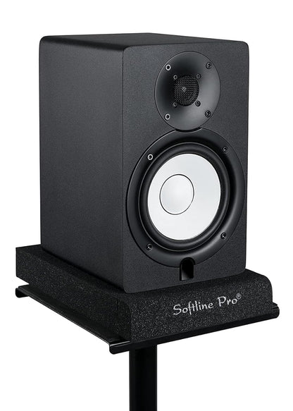 Softline Pro Acoustic Isolation Pads, Studio Monitor Speaker Isolation Foam Pads, High Density Acoustic Foam Suitable for 6"-10" Inch Speakers for Sound Improvement Prevent Vibrations SP67 (Pair)