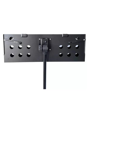 Softline Pro Metal Music Stand, Portable & Foldable Professional Perforated Notation Stand, Tabletop Music Book Stand for Guitar, Ukulele, Violin Players (SP02 - Two Fold)