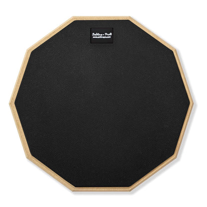 Softline Pro Silicone Dumbed Drum Practice Pad 12" & 10 Corners Double Sided (SP-DPP44-SB-BK)
