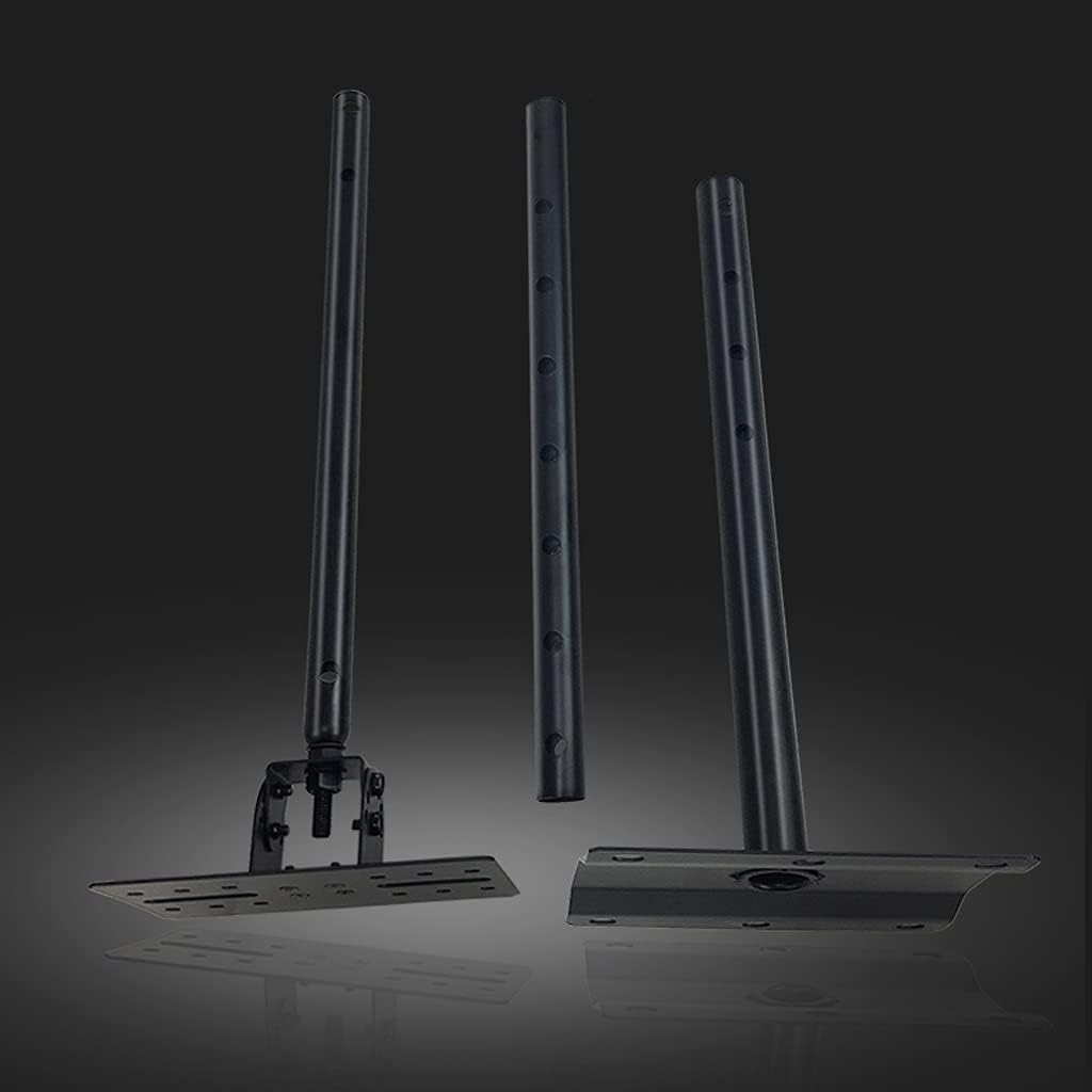 Three metal brackets on a reflective surface with a dark background