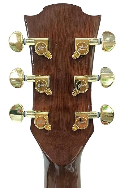 Side and rear angle showcasing body contours of the TG-40 Pro Series Acoustic Guitar in Antique Natural