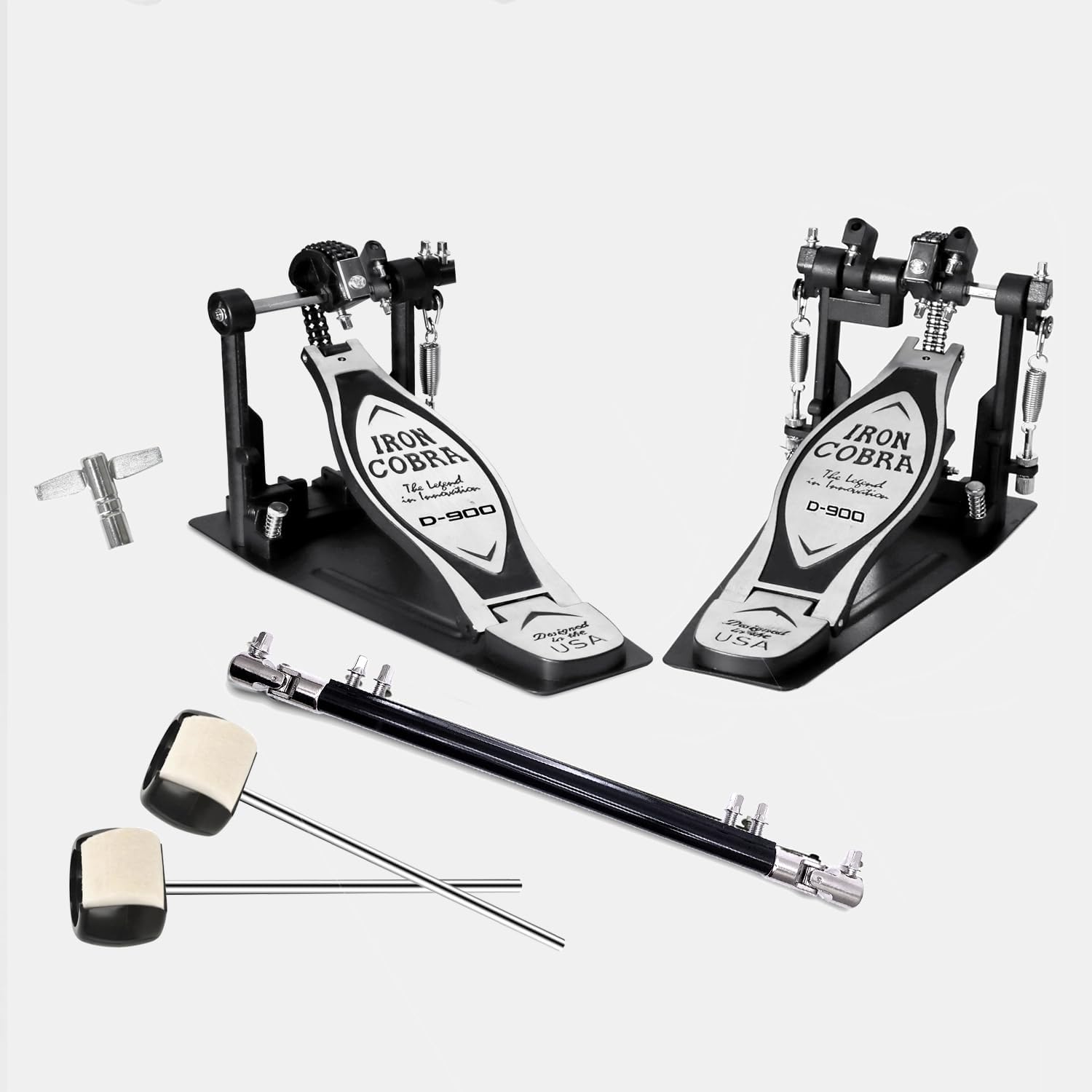 Iron Cobra D-900 double bass drum pedal with drive shaft