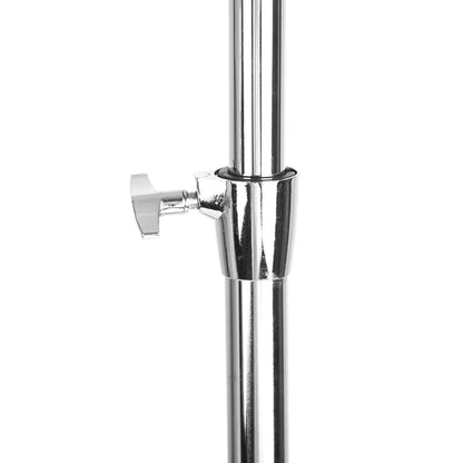 SP-B200 stand legs view: double-braced tripod legs and non-slip rubber feet, wide stable base