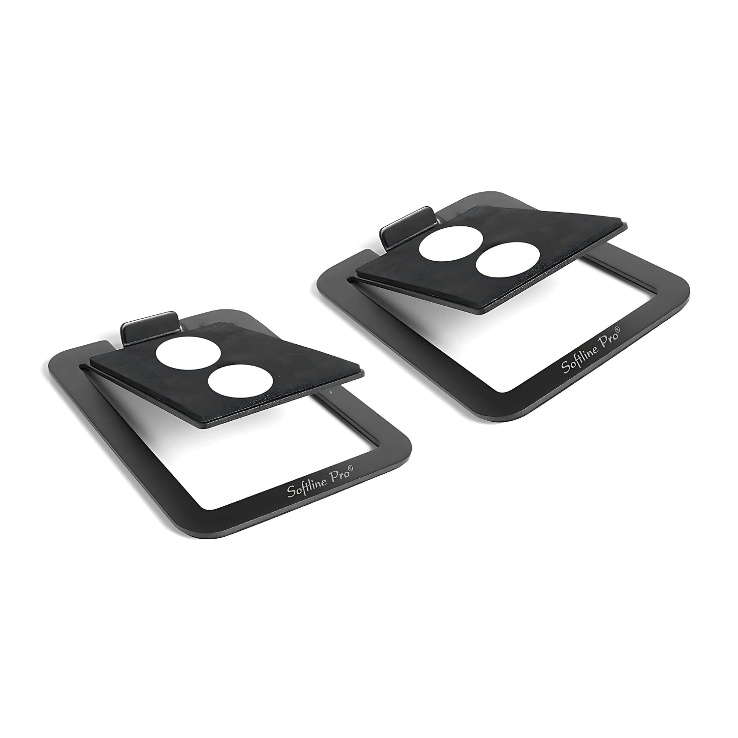 Buy Desktop speaker stands for small speakers, 
Softline Pro SP DMS1 desktop speaker stand with compact monitor speaker
