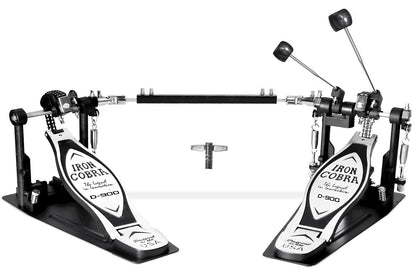 Studio and stage double bass drum pedal system