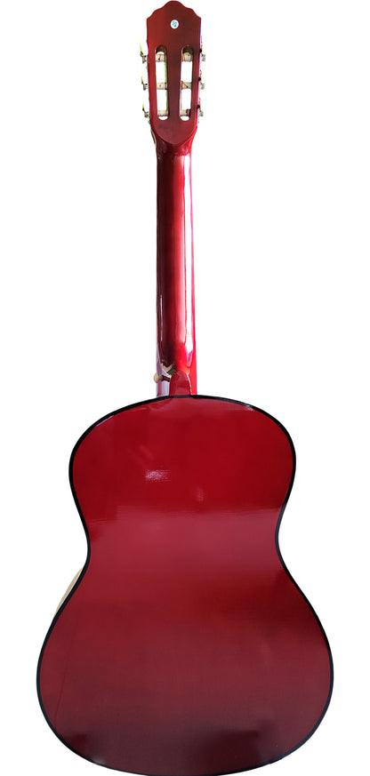 Gibz’s Guitaro GG 39 SB 39-Inch Classical Acoustic Guitar – Full-Size Basswood Body, Wooden Fretboard & Bridge, Metal Strings, Open-Head Metal Tuning Machines – Rich Tone, Comfortable Playability, Ideal for Beginners & Intermediate Players (Copy)