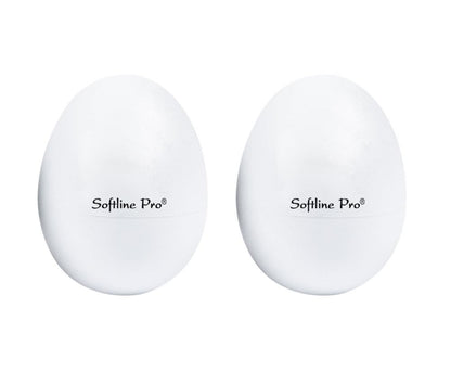Two white oval objects with 'Soffline Pro' branding on a white background