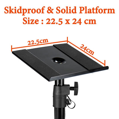Heavy-duty clamp base speaker stand for desktop setup, 
Softline Pro SP81 speaker stand