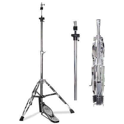 Drum stand with adjustable height mechanism on a white background