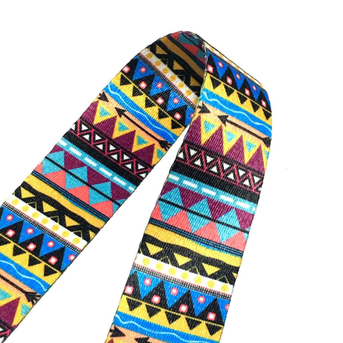 Colorful patterned scarf on a white background