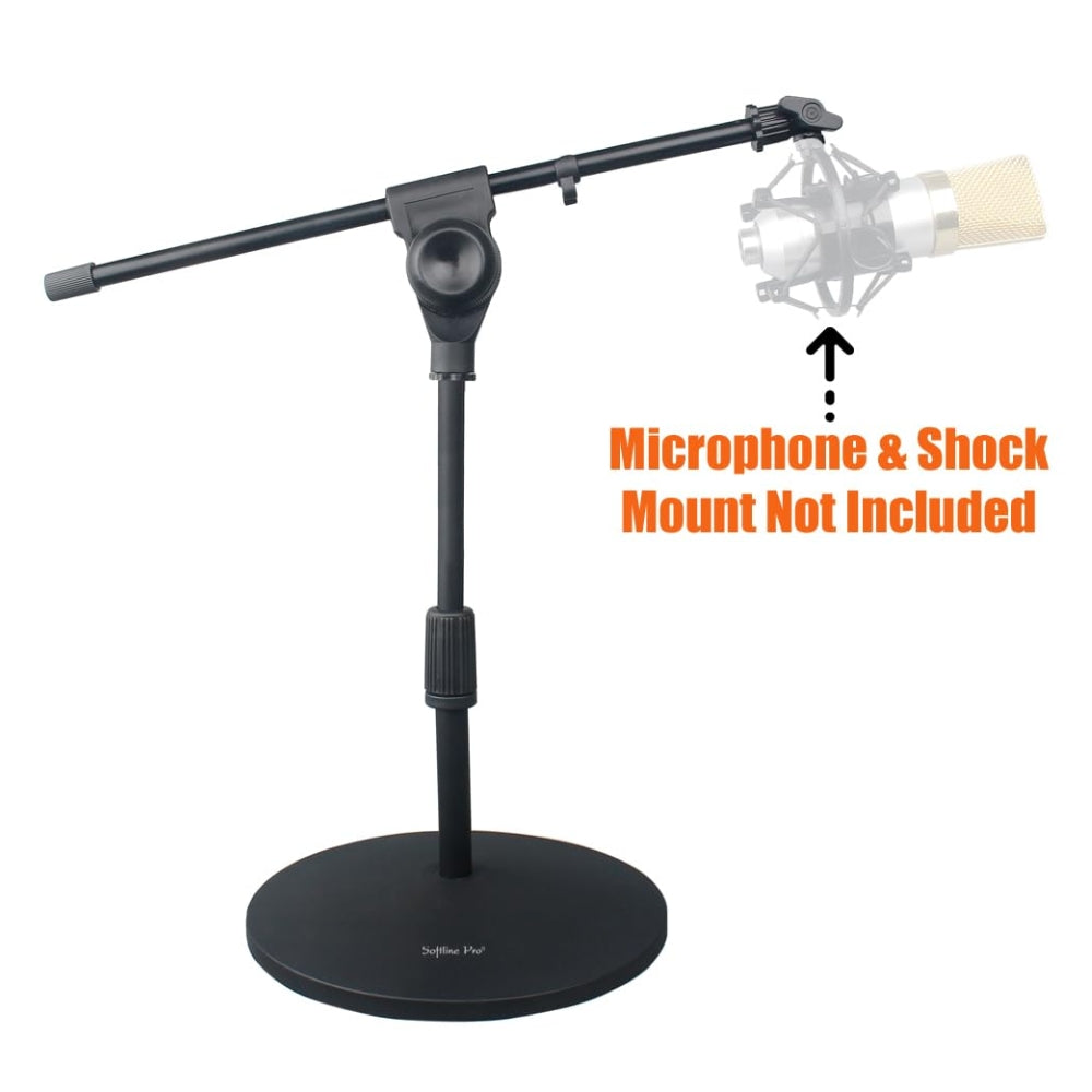 Heavy Duty Metal Round Base of Softline Pro SP 905 Microphone Stand