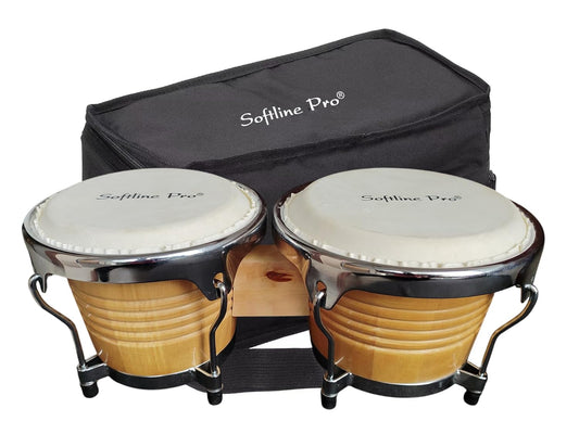 Softline Pro wooden bongo drums with carrying bag

Professional Softline Pro bongo drum set for musicians