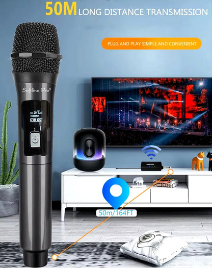Rechargeable UHF Receiver for Softline Pro Wireless Mic Set