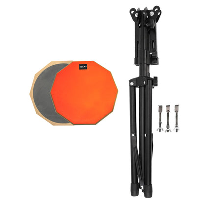 Softline Pro 12" & 10 Corners Dumbed Drum Practice Pad Kit, Double Side with Stand (SP-DPPK-410-KIT-OG)