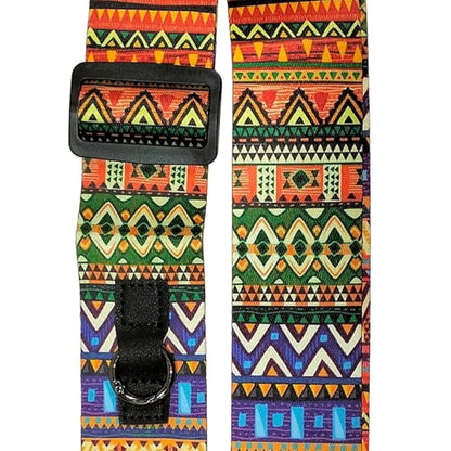 Gibz's Guitar Strap with Picks Pocket Printed Polyester Adjustable Wide Strap for Guitar, Electric, Acoustic Guitar, Modern Design, Ultra Comfortable Belt (GS002)