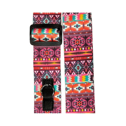 Gibz's Guitar Strap with Picks Pocket Printed Polyester Adjustable Wide Strap for Guitar, Electric, Acoustic Guitar, Modern Design, Ultra Comfortable Belt (GS005)